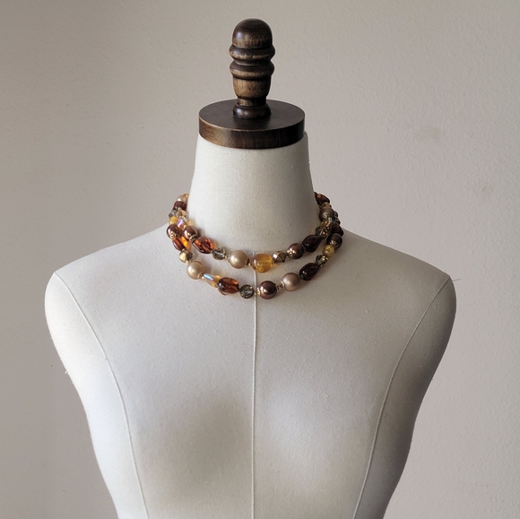 VTG Vendome Shades Of Autumn Necklace - Picture 2 of 10